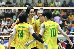 Đội VTV Bình Điền Long An đã trở thành cựu vương của giải năm nay sau khi thua trận ở bán kết. Ảnh: DŨNG PHƯƠNG