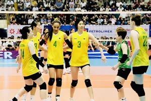 Ngoại binh Lianet García Anglada (4) sẽ đi Hàn Quốc thử việc nên không thi đấu cho VTV Bình Điền Long An tại Cúp các câu lạc bộ nữ châu Á 2025. Ảnh: VTVBDLA