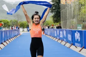 Tuyển thủ Nguyễn Thị Kim Cương đang giữ phong độ ổn định trong nội dung triathlon cá nhân nữ. Ảnh: ENJOYSPORT