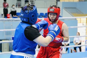 VĐV boxing cả nước đã thi đấu giải các đội mạnh quốc gia 2025 tại Đắk Lắk vừa qua. Ảnh: VBF