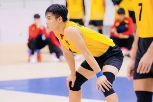 Nguyễn Xuân Đức không tập trung đội tuyển bóng chuyền nam Việt Nam lúc này do chấn thương. Ảnh: VCT