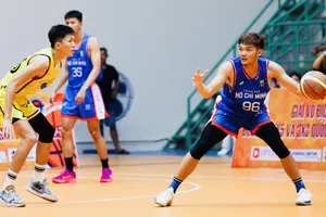 Đội TPHCM 1 (xanh) đã vô địch quốc gia nội dung 5x5 ở năm nay. Ảnh: VBF