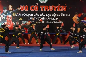VĐV võ cổ truyền cả nước sẽ tiếp tục thi đấu giải các câu lạc bộ quốc gia ở Thái Nguyên. Ảnh: PHÚ NGÂN