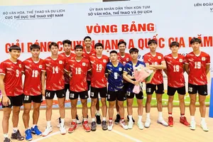 Đội nam TPHCM đã giành quyền dự vòng chung kết giải hạng A toàn quốc 2025. Ảnh: HCMVOLLEYBALL