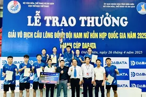 Đội Bắc Giang đã giành ngôi vô địch giải năm nay. Ảnh: VBF