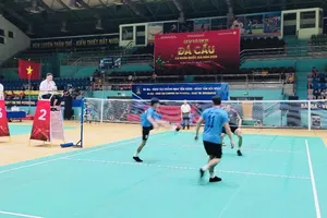 Cầu thủ cả nước đã kết thúc giải đá cầu vô địch quốc gia 2025 tại Bà Rịa-Vũng Tàu. Ảnh: MINH MINH