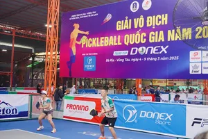 Môn pickleball đã tổ chức giải vô địch quốc gia và ghi nhận nhiều đơn vị bắt đầu tổ chức đào tạo huấn luyện, thi đấu chuyên nghiệp. Ảnh: MINH MINH