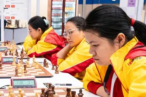 Thảo Nguyên không giành được kết quả như ý tại giải vô địch châu Á 2025. Ảnh: FIDE