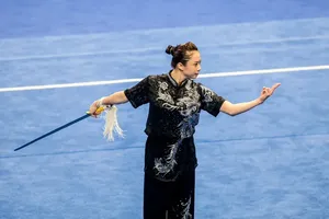 Tuyển thủ Dương Thúy Vi có suất tham dự World Games 2025 và đứng trước cơ hội bảo vệ tấm HCV đã có từ năm 2022. Ảnh: DŨNG PHƯƠNG