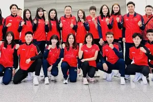 Tuyển điền kinh Việt Nam có mặt tại Hàn Quốc thi đấu vô địch châu Á 2025. Ảnh: VAF