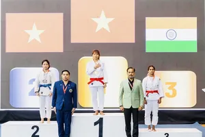 Võ sĩ jujitsu Việt Nam có kết quả HCV tại châu Á nhưng vẫn thận trọng khi thi đấu SEA Games. Ảnh: ASIANJUJITSU