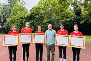 Đội tiếp sức 4x400m nữ Việt Nam đã giành HCB tại giải vô địch châu Á 2025. Ảnh: NGUYỄN ĐỨC