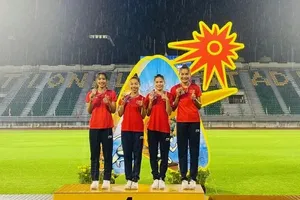 Đội tiếp sức 4x400m nữ Việt Nam sẽ thi đấu chung kết vào tối muộn ngày 29-5 để tìm cơ hội bảo vệ vị trí số 1. Ảnh: MINH MINH