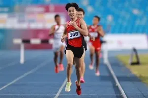 Nguyễn Trung Cường đã phá kỉ lục quốc gia 3.000m chướng ngại vật từ kết quả thi đấu trong giải vô địch châu Á 2025. Ảnh: DŨNG PHƯƠNG