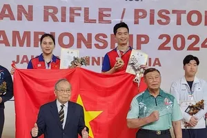 Thu Vinh và Quang Huy sẽ tới Đức thi đấu trong tuần tới để tiếp tục tìm thêm thành tích cho mình. Ảnh: BANSUNGVN