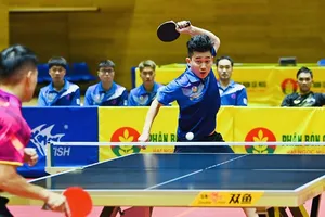 Lê Đình Đức thi đấu thuyết phục tại giải vô địch quốc gia 2025 vừa qua ở Đà Nẵng. Ảnh: DUY LINH