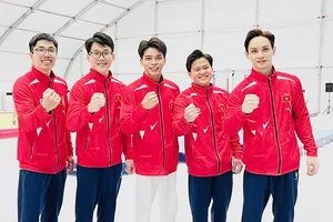 Đội TDDC Việt Nam đang tranh tài tại giải vô địch châu Á 2025 ở Hàn Quốc. Ảnh: VGF