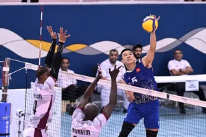 Quốc Duy tiếp tục ghi điểm nhưng chúng ta đã thua trận ở tứ kết đáng tiếc. Ảnh: AVC