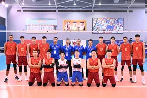 Đội tuyển bóng chuyền nam Việt Nam đã rời Bahrain vào rạng sáng ngày 25-6. Ảnh: AVC