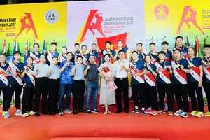 Đội tuyển muay Việt Nam giữ vị trí số 1 giải châu Á 2025. Ảnh: DƯƠNG NGỌC