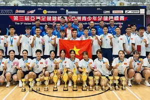 Đội đá cầu Việt Nam giành 7 HCV trong hệ vô địch tại giải vô địch châu Á 2025. Ảnh: MINH MINH