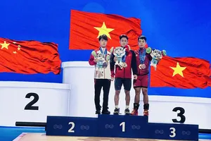 Lực sĩ K'Dương đã có HCV tại giải trẻ châu Á 2025 đồng thời phá kỷ lục. Ảnh: LƯU VĂN