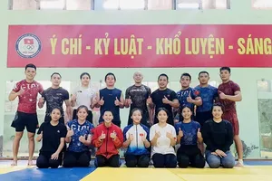 Đội tuyển jujitsu Việt Nam chuẩn bị sẵn sàng để thi đấu giải vô địch Đông Nam Á 2025. Ảnh: MINH MINH