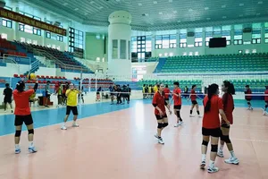 Đội nữ U23 VTV Bình Điền Long An tích cực tập luyện trước giờ khai cuộc giải năm nay. Ảnh: VTVBDLA