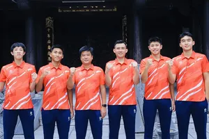 Đội tuyển quần vợt Việt Nam đã có mặt ở Bắc Ninh để thi đấu. Ảnh: VTF