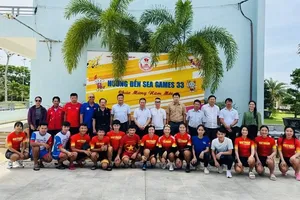 Đội tuyển xe đạp Việt Nam vẫn đang tích cực tập luyện chuẩn bị SEA Games 33-2025 dù chưa biết lộ trình cụ thể. Ảnh: NGỌC VŨ