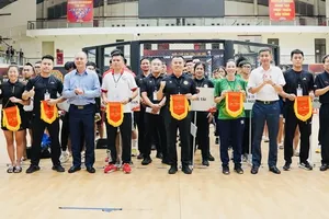 Lãnh đạo Cục TDTT Việt Nam đã tới khai mạc giải đấu tổ chức tại Bắc Ninh. Ảnh: VMMAF