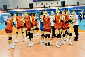 Đội tuyển bóng chuyền nữ Việt Nam thua đáng tiếc tại bán kết. Ảnh: VFV