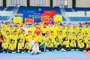 Đội karate TPHCM đã đứng nhất toàn đoàn trong giải đấu tại Đắk Lắk năm nay. Ảnh: MINH MINH