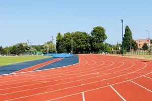 Sân tập điền kinh tại địa điểm tập huấn ở Pháp dự kiến có VĐV Việt Nam tới tập luyện. Ảnh: MINH MINH