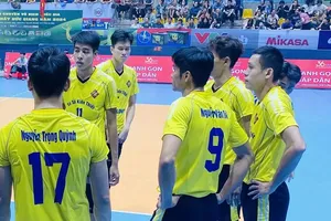 Bóng chuyền nam Vĩnh Long sẽ có 2 đội tham gia vòng chung kết giải hạng A toàn quốc 2025. Ảnh: MINH MINH