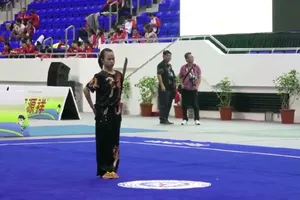 Tuyển thủ Lê Nhật Hà được kỳ vọng phát triển tốt trong tương lai. Ảnh: ASIANWUSHU