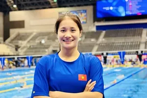 Kình ngư Võ Thị Mỹ Tiên đã thi đấu nội dung 200m hỗn hợp cá nhân ở giải bơi vô địch thế giới 2025. Ảnh: MỸ TIÊN