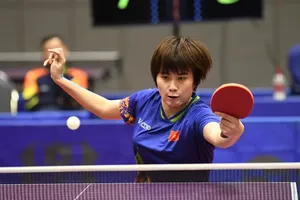 Nguyễn Khoa Diệu Khánh đang tích cực chuẩn bị chuyên môn bằng các chương trình thi đấu quốc tế. Ảnh: BONGBANVN