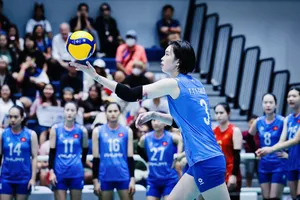 Trần Thị Thanh Thúy và đồng đội đang thi đấu chặng 1 giải SEA V.League 2025 tại Thái Lan. Ảnh: SEAVLEAGUE