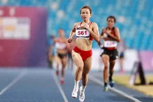 Nguyễn Thị Oanh đã vô địch cự ly 5.000m tại giải vô địch quốc gia 2025. Ảnh: DŨNG PHƯƠNG