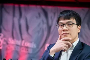 Lê Quang Liêm vẫn nỗ lực thi đấu hết khả năng của mình. Ảnh: GRANDCHESSTOUR