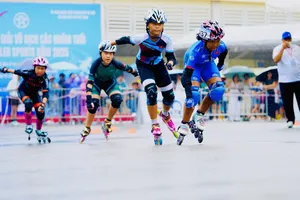 Các VĐV đã thi đấu giải roller sport vô địch quốc gia 2025. Ảnh: LƯỢNG LƯỢNG