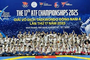 Đội taekwondo chủ nhà Việt Nam giành nhiều thành tích vô địch trong các nội dung thi đấu trẻ. Ảnh: VTF
