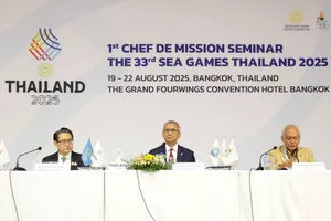 Ban tổ chức SEA Games 33-2025 tổ chức phiên họp Hội nghị trưởng đoàn lần thứ nhất. Ảnh: SG33