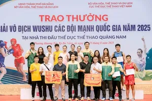 Đội tuyển wushu TPHCM đã có vị trí hạng nhì toàn đoàn giải năm nay. Ảnh: TPHCMWUSHU