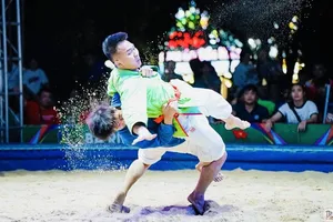 Tuyển thủ kurash Việt Nam sẽ thi đấu giải vô địch Đông Nam Á và vô địch bãi biển Đông Nam Á tại Indonesia. Ảnh: NGUYỄN HỮU