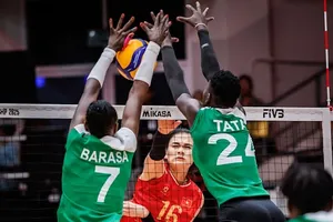 Chủ công Vi Thị Như Quỳnh tiếp tục ghi điểm nhiều nhất cho đội tuyển bóng chuyền nữ Việt Nam. Ảnh: FIVB