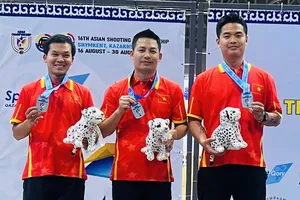 Xạ thủ Việt Nam giành HCB cuối cùng tại giải vô địch châu Á 2025. Ảnh: MINH MINH