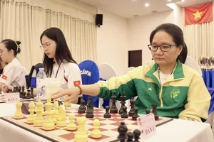 Hoàng Thị Bảo Trâm đã giành HCV cờ tiêu chuẩn tại giải đấu năm nay. Ảnh: MINH THẮNG