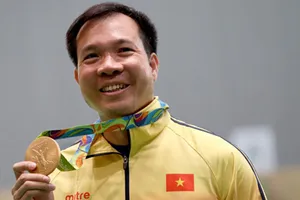 Xạ thủ Hoàng Xuân Vinh đã giành HCV đầu tiên cho thể thao Việt Nam tại đấu trường Olympic. Ảnh: CỤC TDTT VIỆT NAM